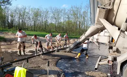 Bugyi szennyvíztisztító telep - ipari padló
